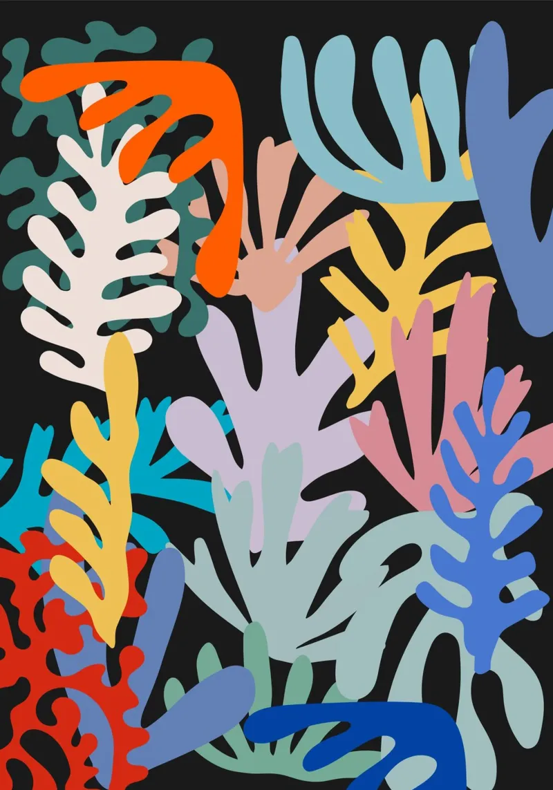 Echoes of Petals poster con telaio in plastica da RS LAB STUDIO