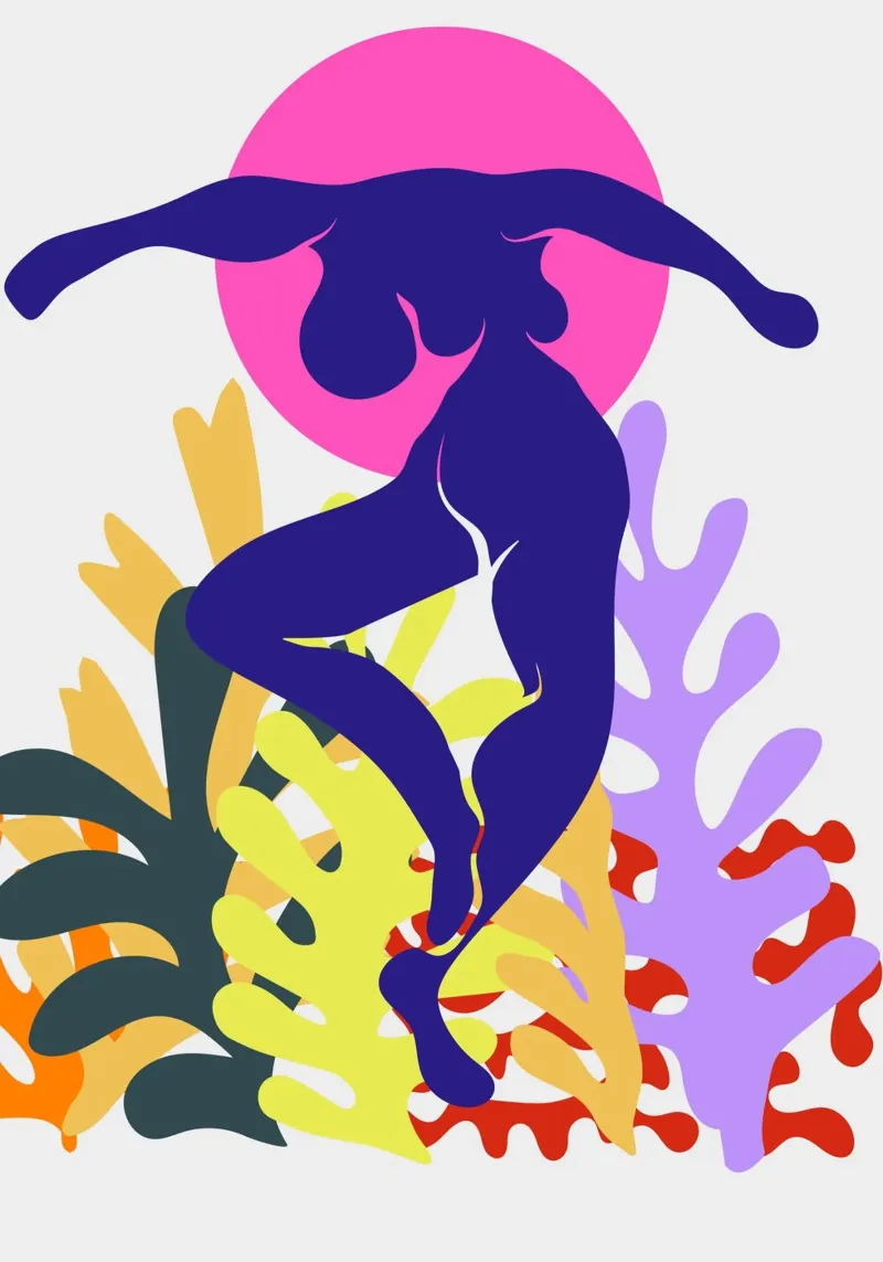Botanical Dream poster con telaio in legno da RS LAB STUDIO