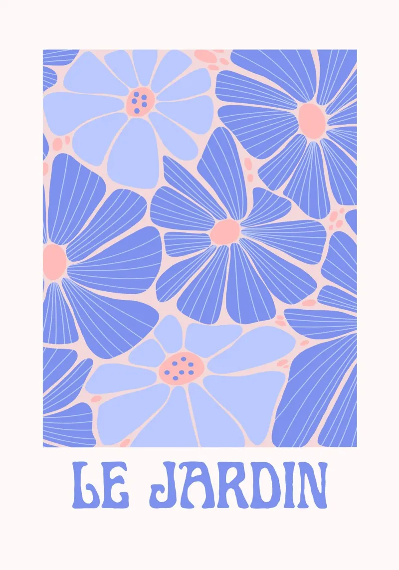 Color Bloom poster con telaio in plastica da RS LAB STUDIO