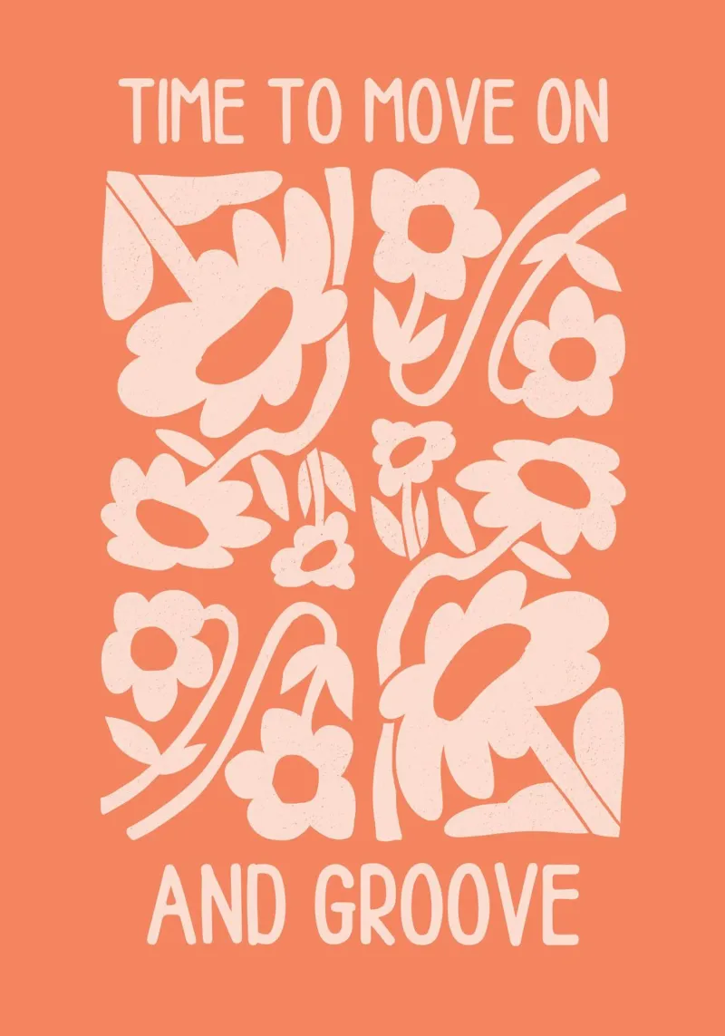 Floral Mirage poster con telaio in legno da RS LAB STUDIO