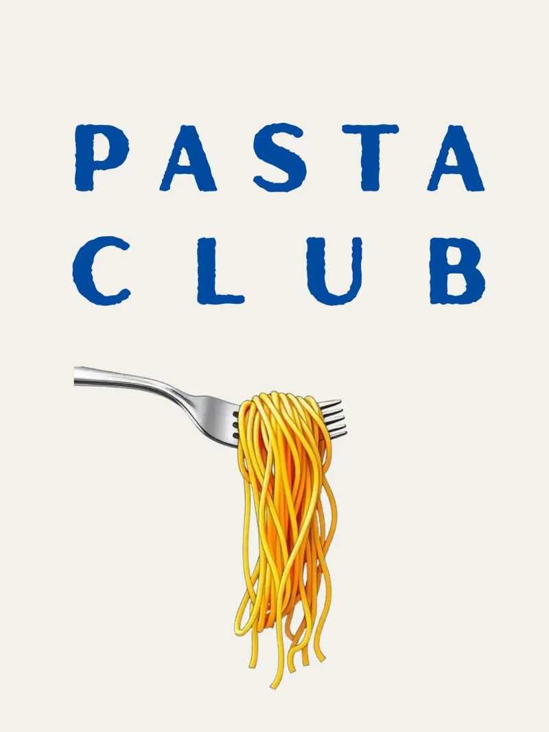 Pasta Club poster con telaio in plastica da Diesdas Ananas Design