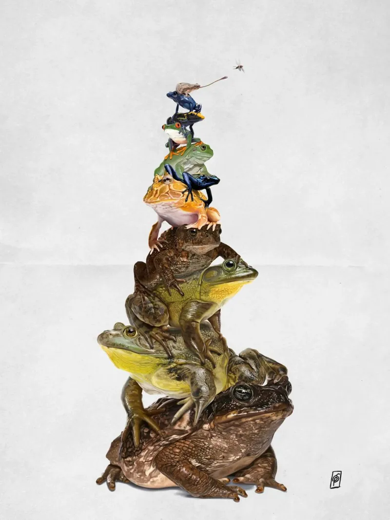 Toadstool (Wordless) alluminio dibond da Rob Art | Illustration