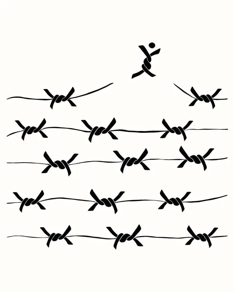 Freedom wire tela con Cornice a cassetta da TijanaArtStudio88