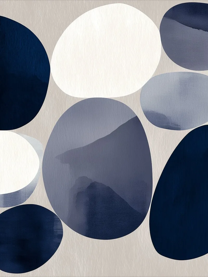 Moduli Eclipse poster con telaio in legno da Seed & Signal