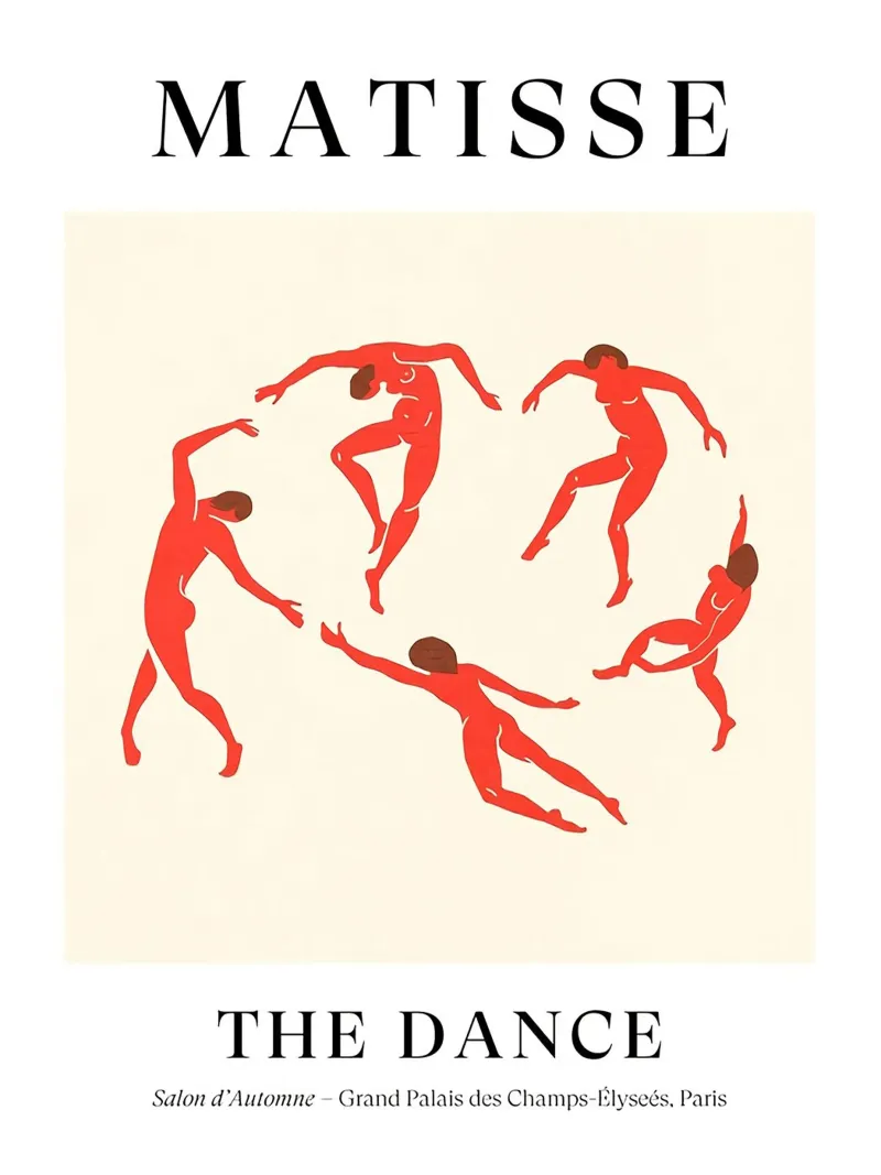 La danza di Matisse poster con telaio in alluminio da DODOLAN STORE
