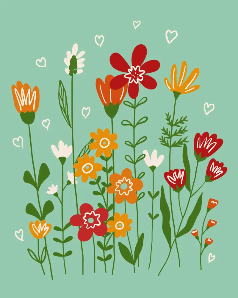 Hello spring canvas by TijanaArtStudio88