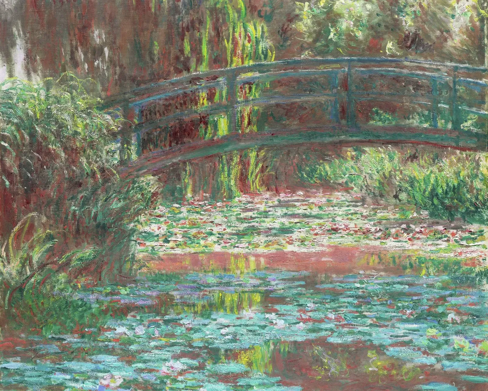 Claude Monet - Stagno di ninfee (1900) poster con telaio in plastica da Venus Art