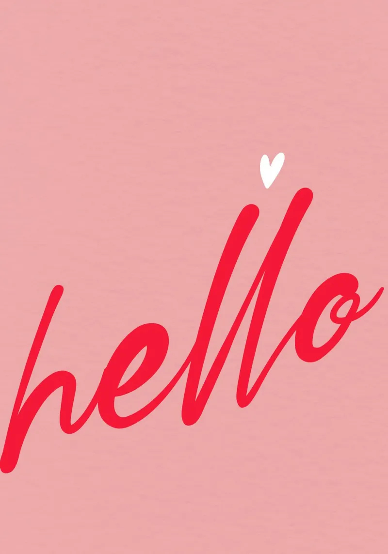 Hello Typography poster con telaio in alluminio da Attaboy Dsgn