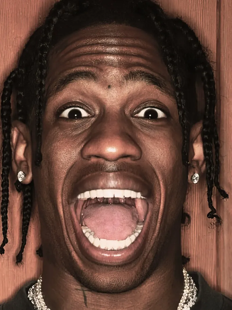 Travis Scott poster con telaio in legno da Musadad Shop