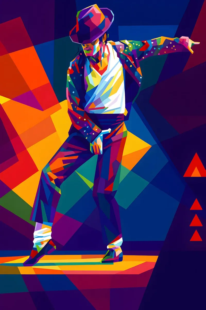 Michael Jackson danza wpap art poster con telaio in alluminio da BONANZA