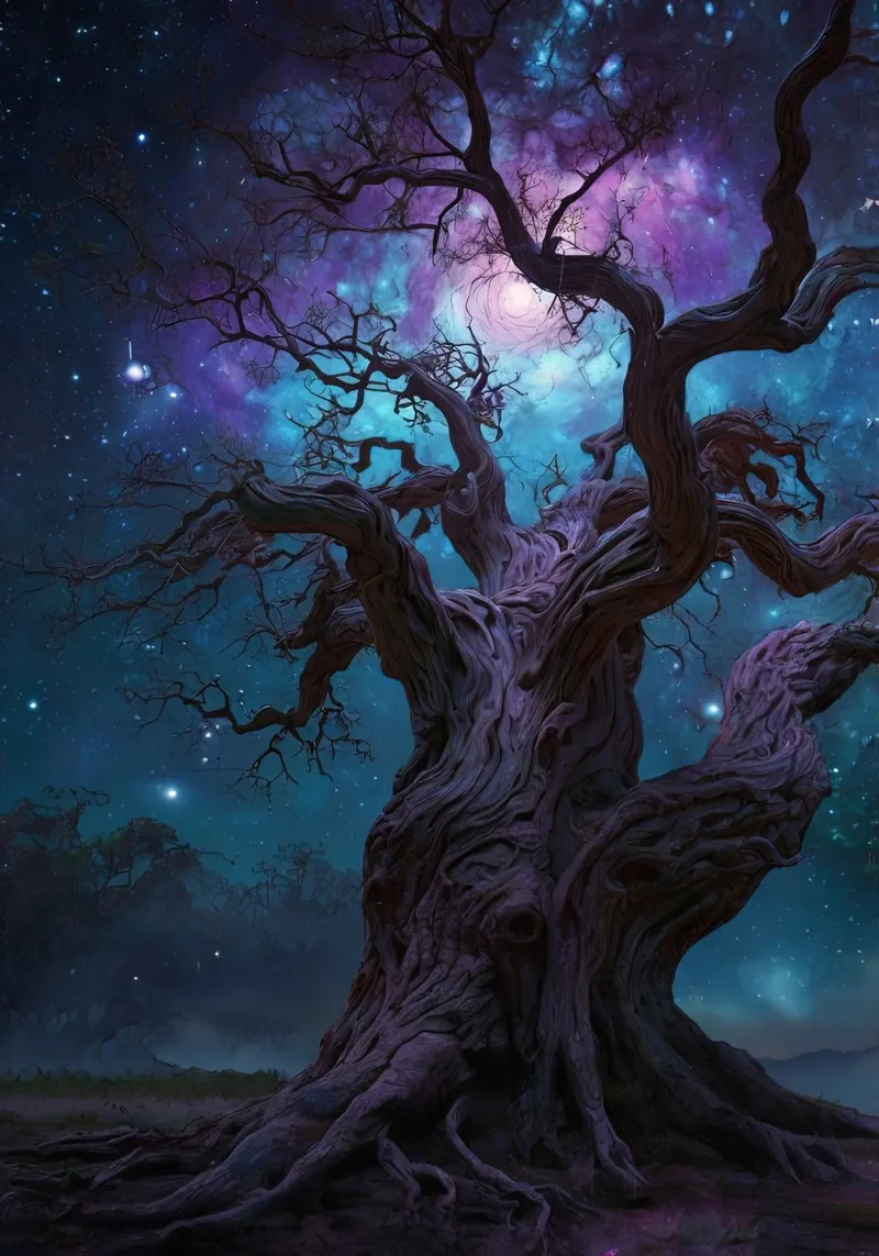 Albero magico 1 poster con telaio in alluminio da Delaney Okuneva