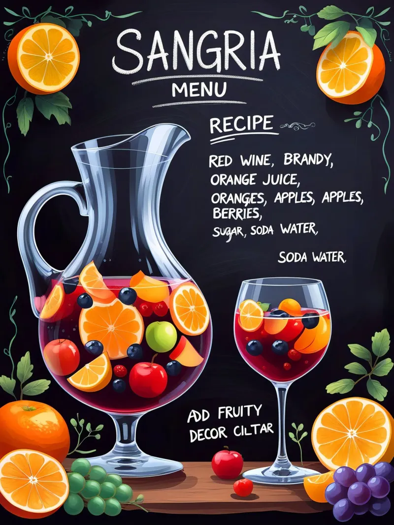 Sangria Cocktail poster da Jeff Studio