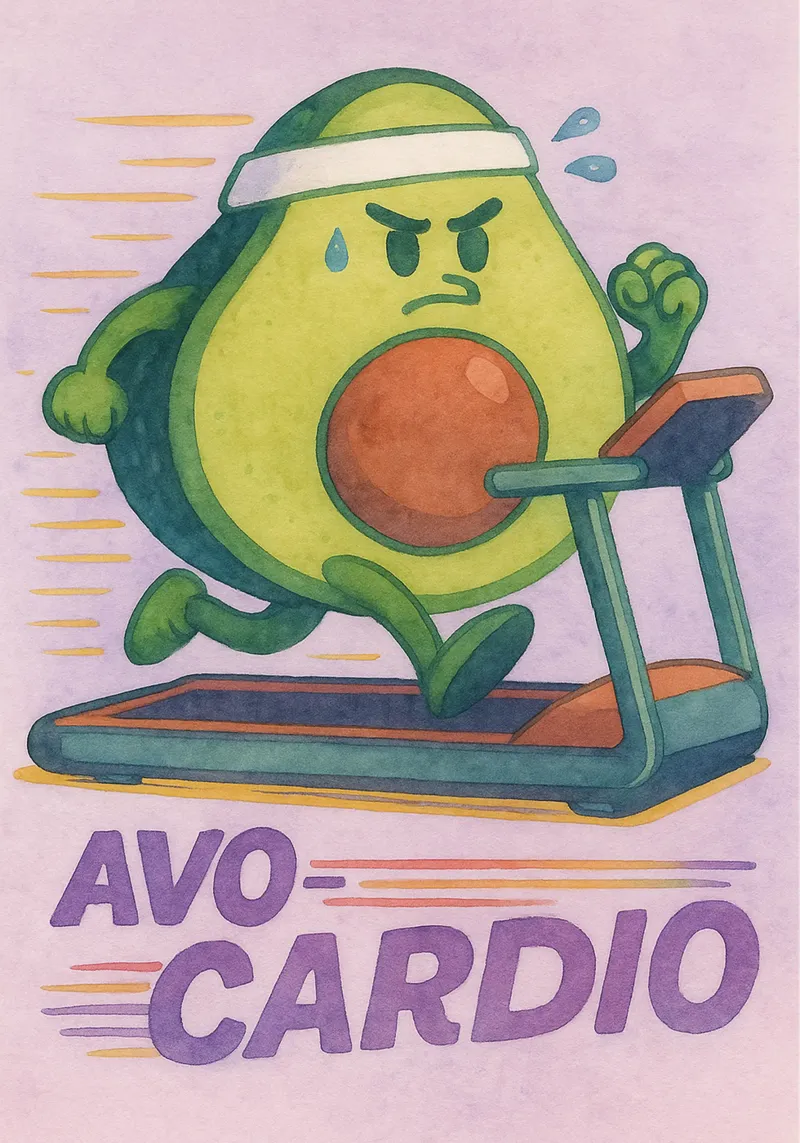 avocardio funny avocado poster de wadasx