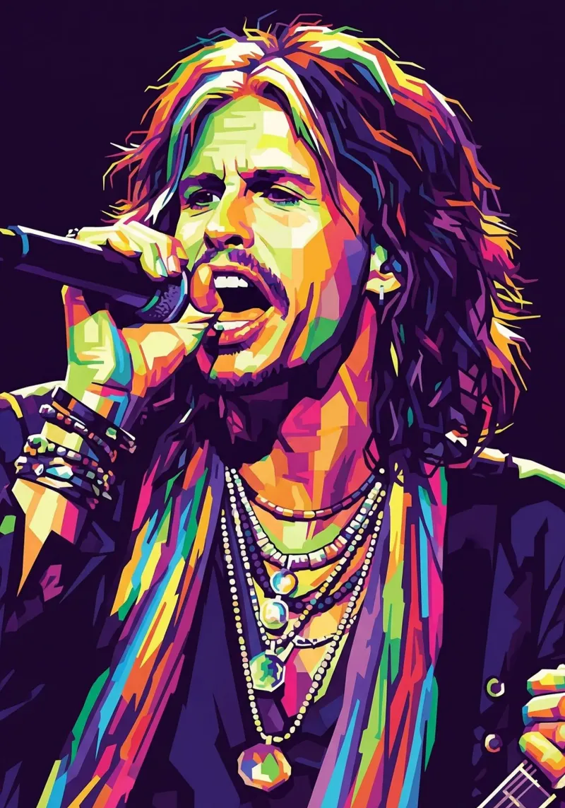 Steven Tyler art #1 canvas by Hantamrata