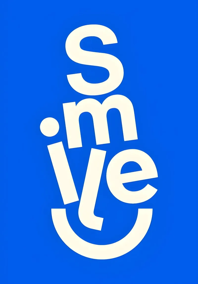 SMILE poster da Type & Tape