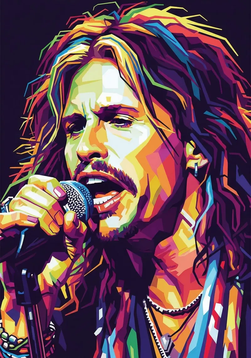 Steven Tyler art #2 canvas by Hantamrata