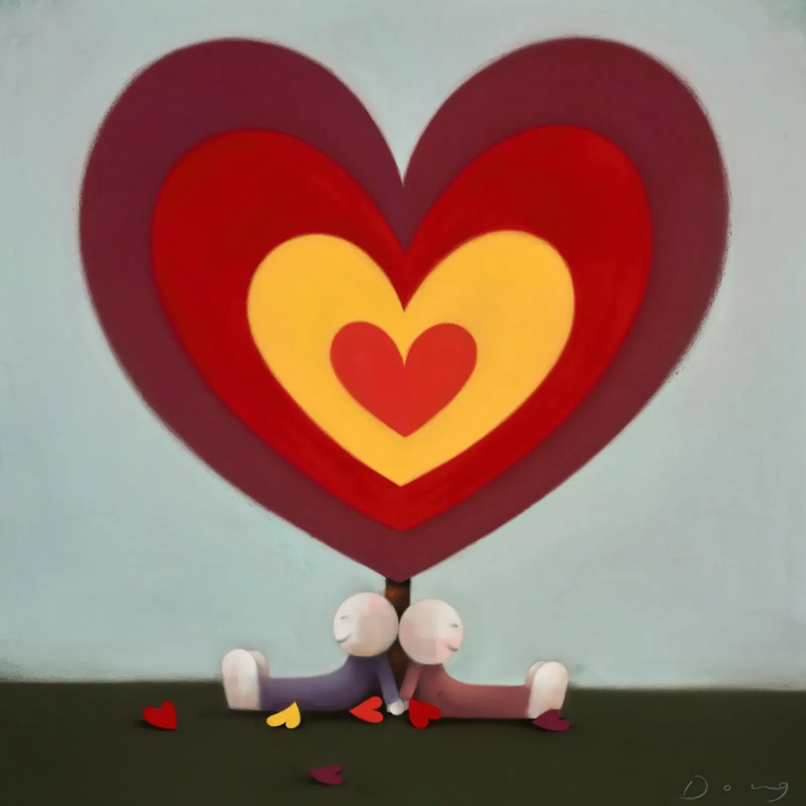 Tree of Hearts Doug Hyde canvas by Hyde Hi