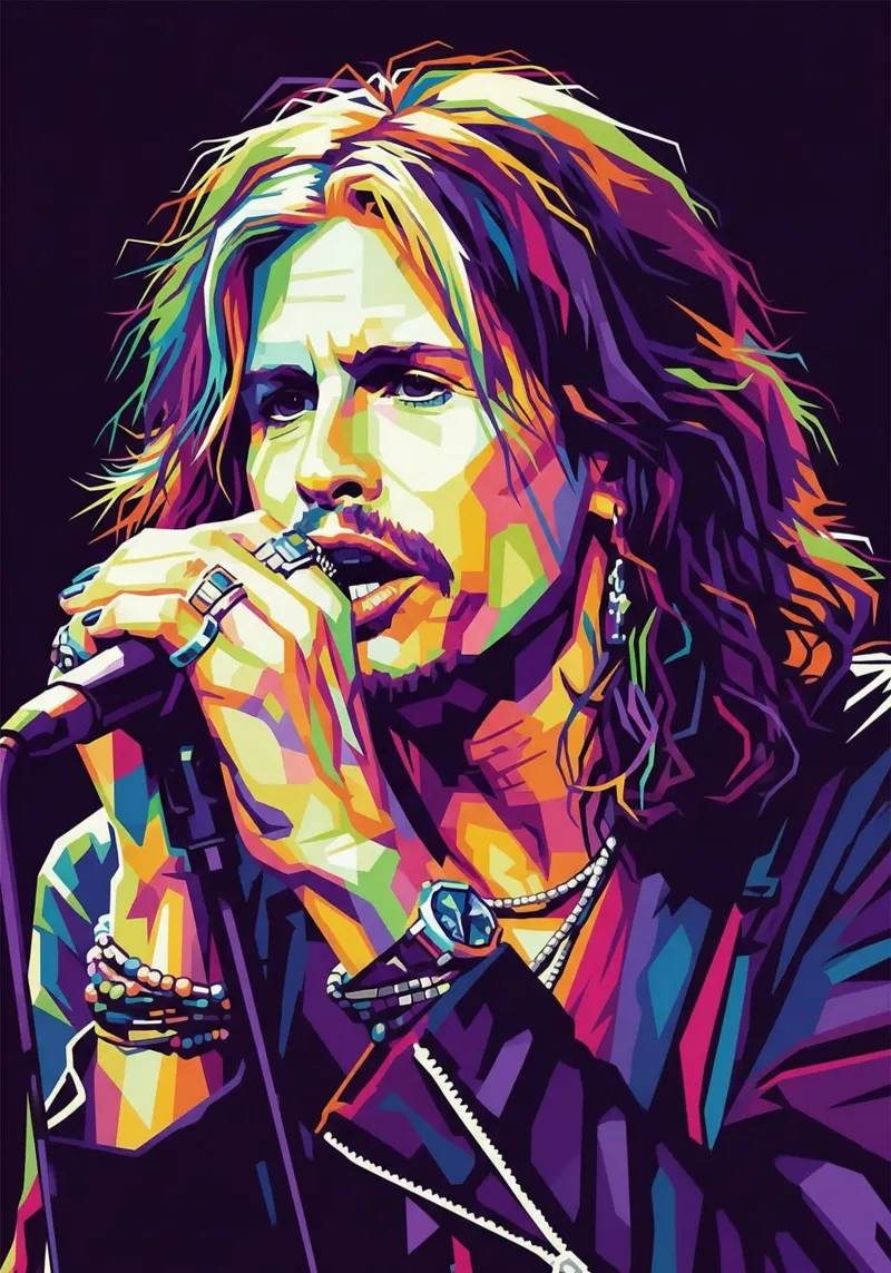 Steven Tyler art #3 canvas by Hantamrata