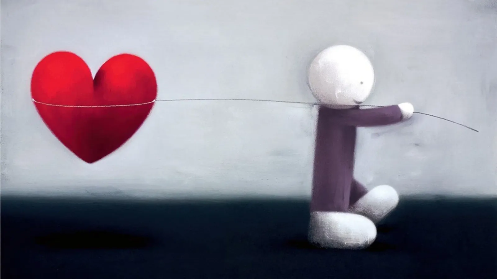 Gefangen in der Liebe Doug hyde Poster mit Kunststoffrahmen von Hyde Hi