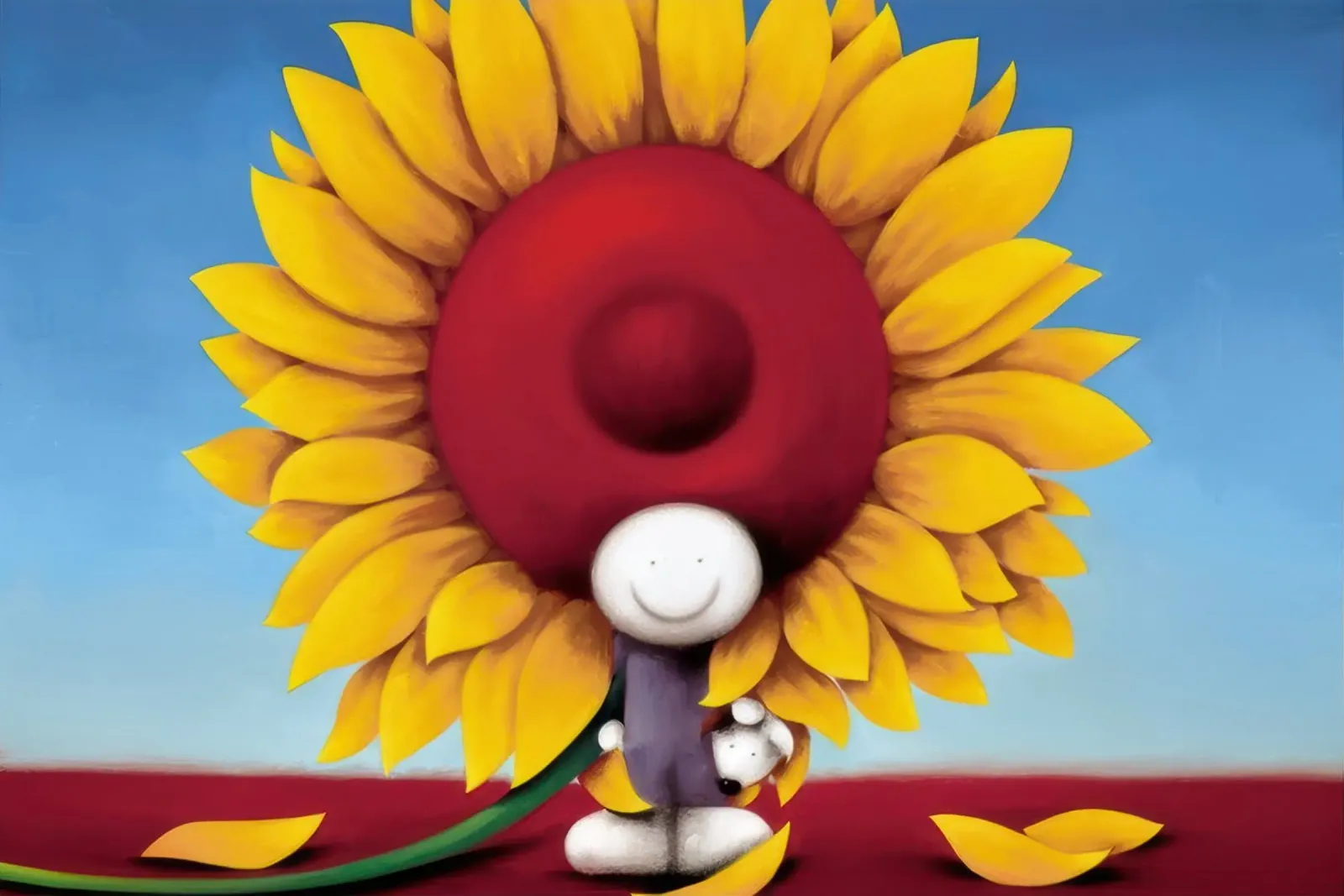Arriva il sole Doug hyde poster con telaio in legno da Hyde Hi