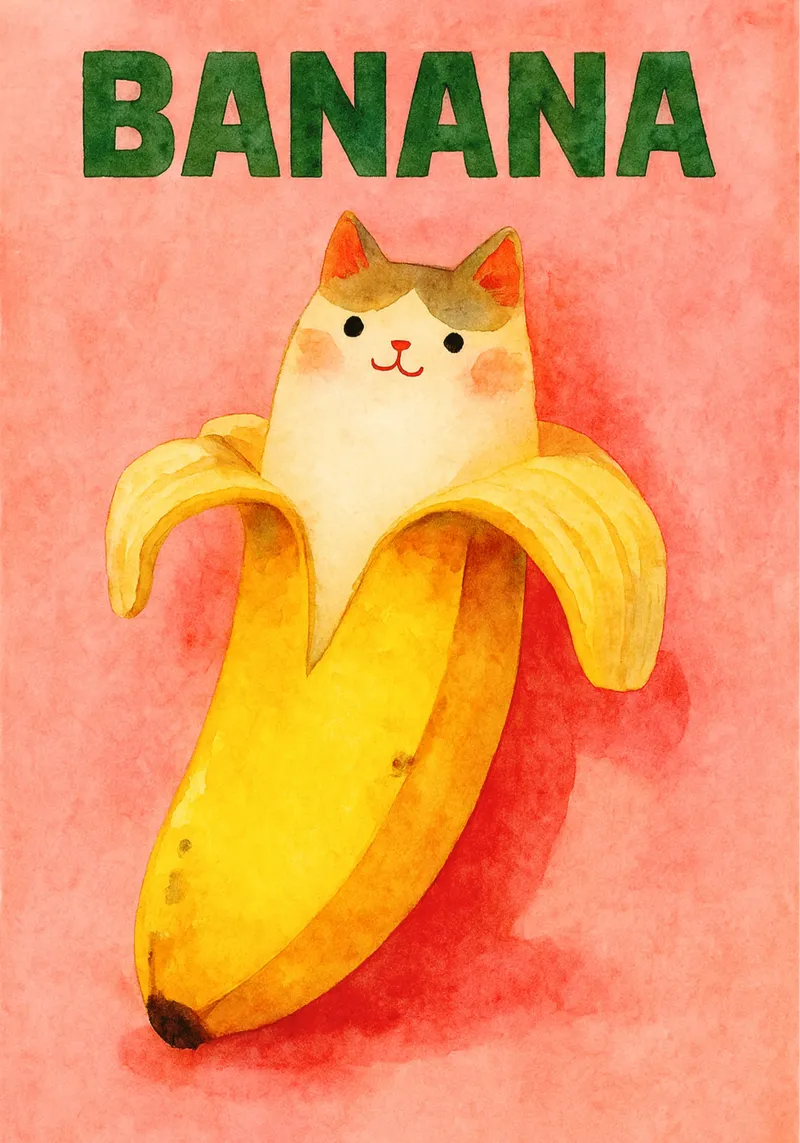 gatto banana divertente poster da wadasx