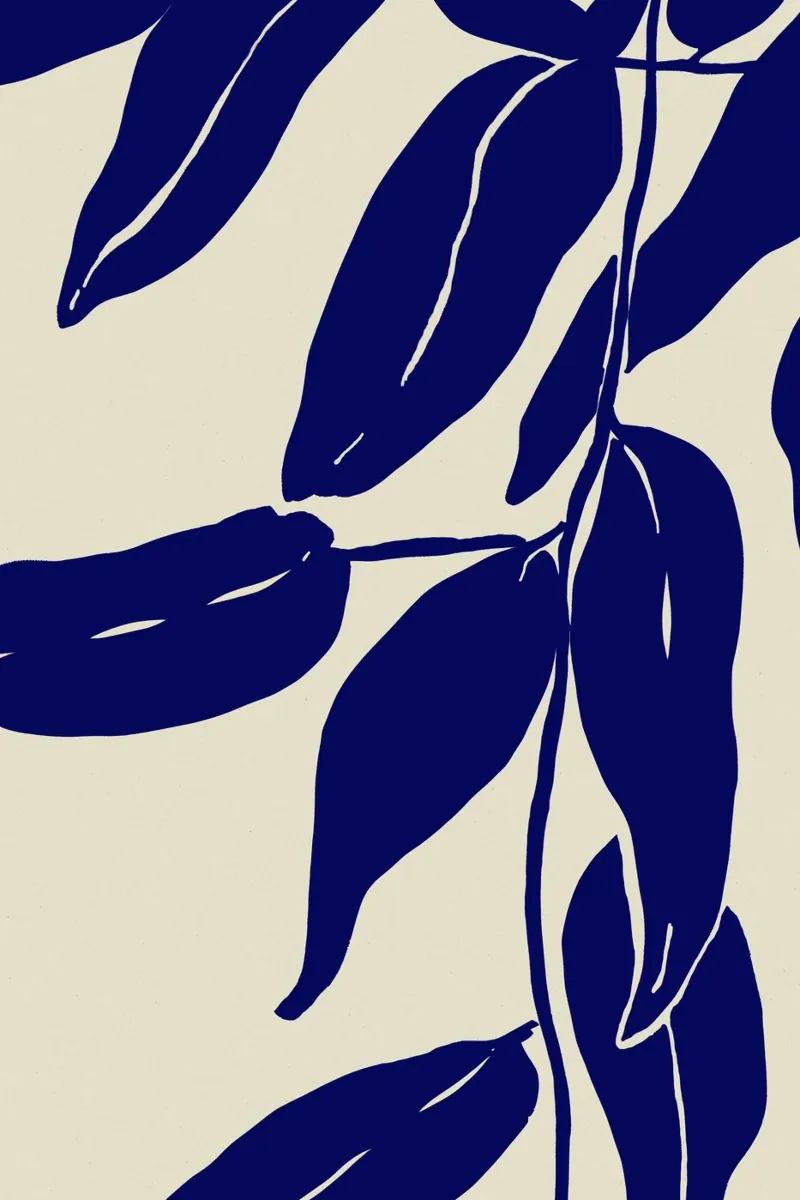 Blue Leafs hahnemühle by treechild