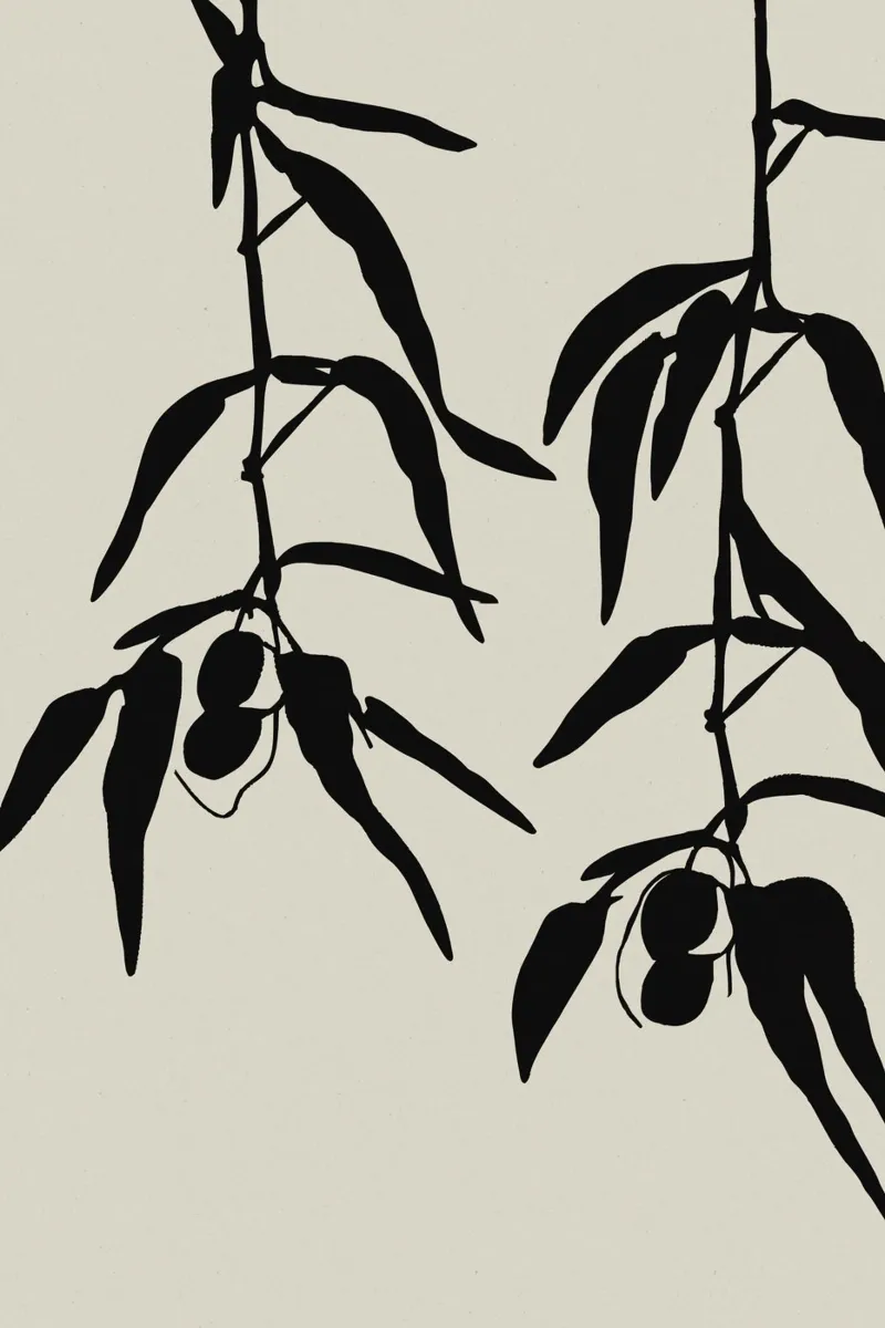 Olive Twigs pellicola backlit da treechild