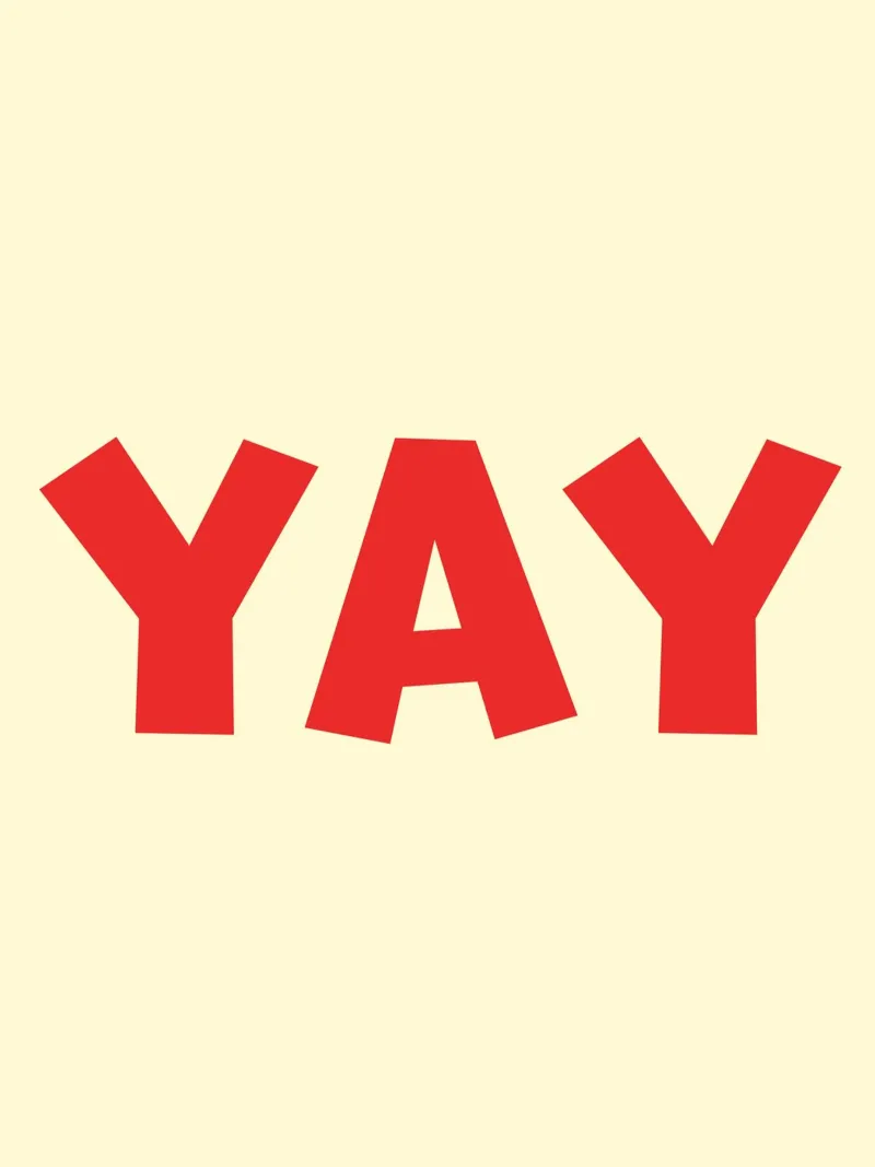 Yay 9 poster con telaio in legno da The Type Club Tokyo