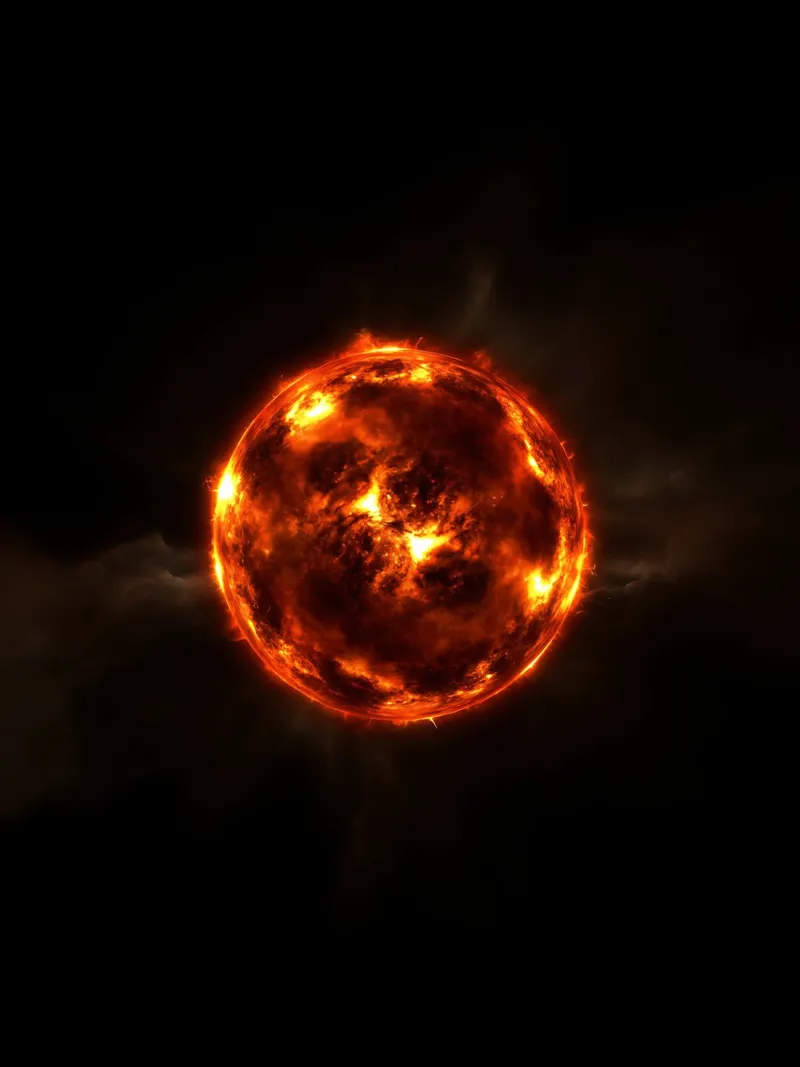Heart of Fire at the Centre of the Universe hahnemühle by Metallic Meltdown