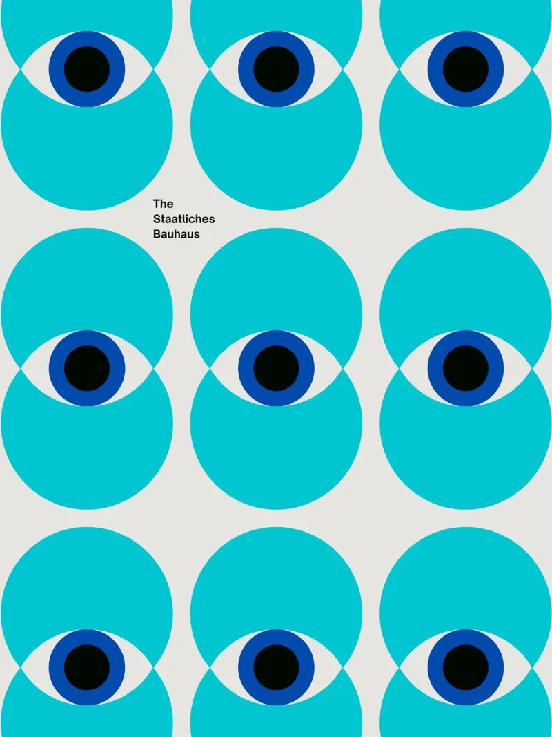 Modello di occhio Bauhaus - Arte grafica moderna poster con telaio in legno da Casa Calm