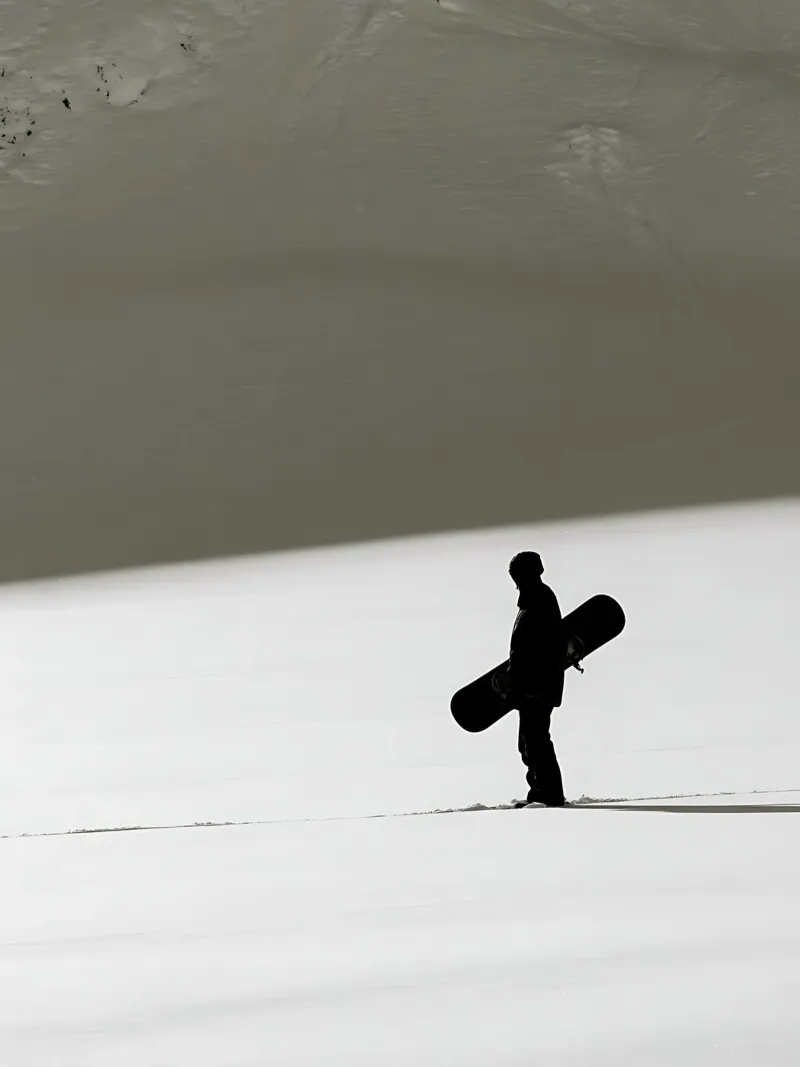 Snowboarding in the White Void canvas by GameDay Studio