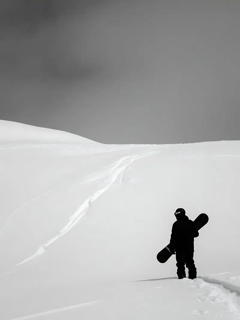 Snowboarding alone with the mountain hahnemühle by GameDay Studio