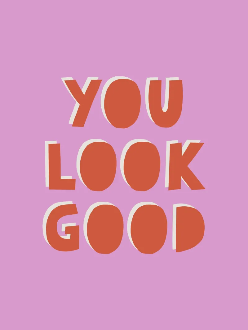 You look good poster con telaio in plastica da we line studio - art