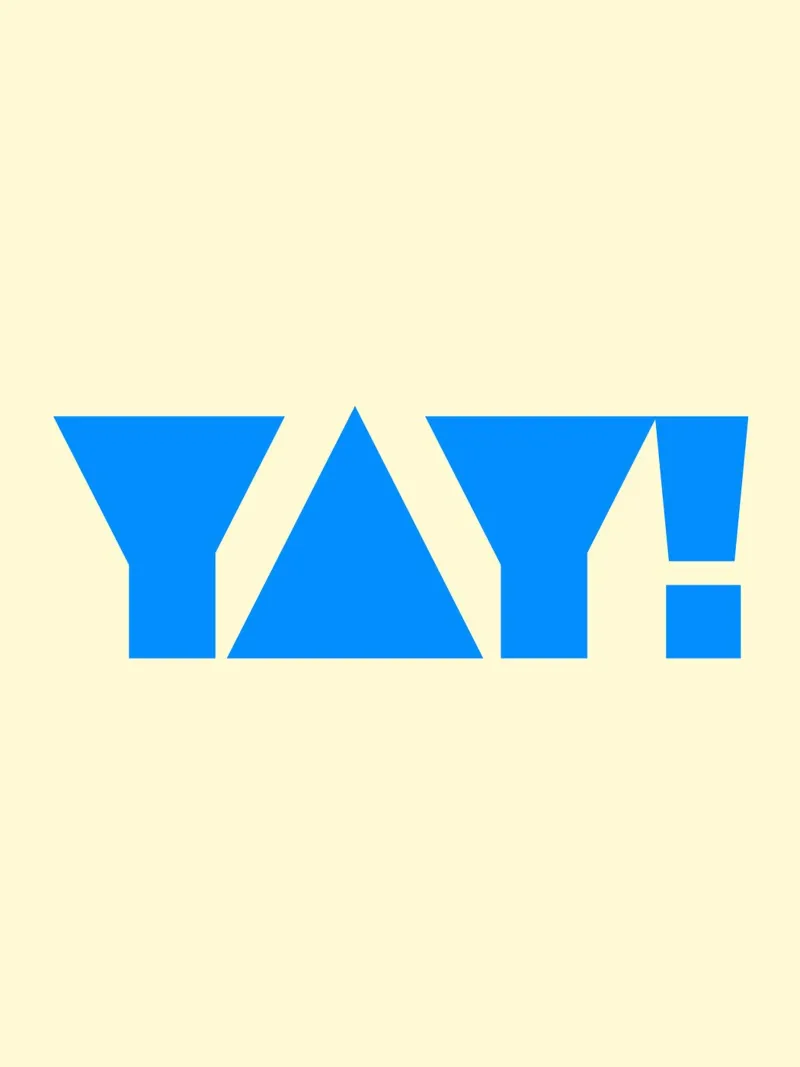 Yay 12 poster con telaio in legno da The Type Club Tokyo