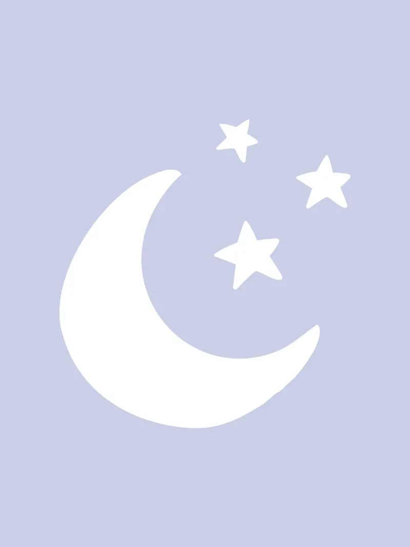 Moon and Stars poster con telaio in plastica da we line studio - art