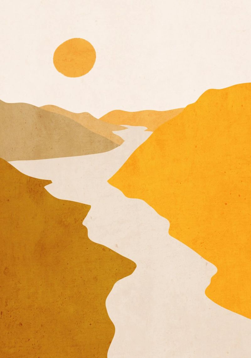Minimal Art Landscape 7 poster by ThingDesign