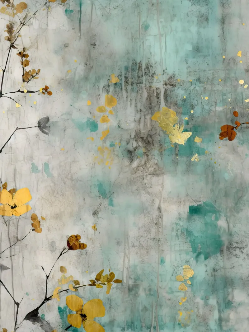 Pittura 1 poster con telaio in legno da Yaso Design Boho & Botanic