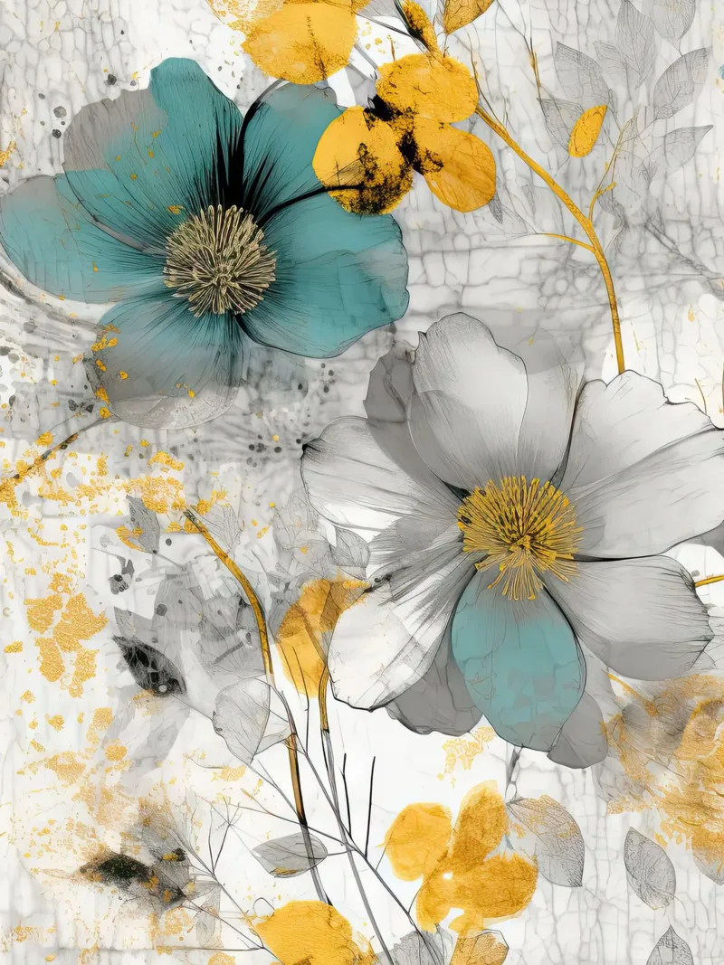 Gemälde 3 Poster von Yaso Design Boho & Botanic