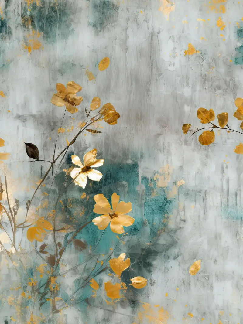 Schilderij 6 canvas met Baklijst van Yaso Design Boho & Botanic