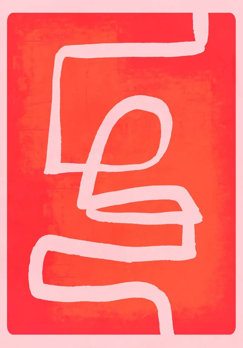 Abstract line art 207 alu-dibond by ThingDesign