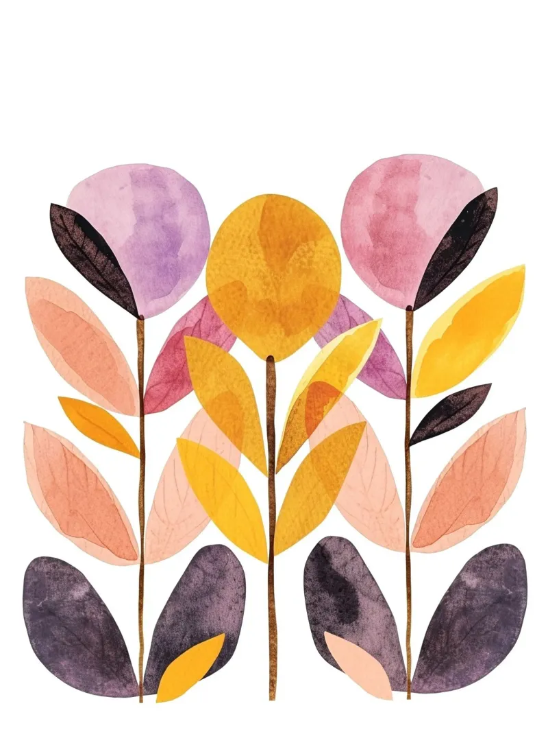 Foglie boho 9 poster da Yaso Design Boho & Botanic