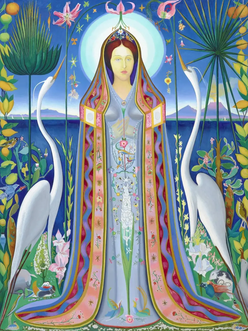 Purissima di Joseph Stella poster con telaio in legno da Venus Art