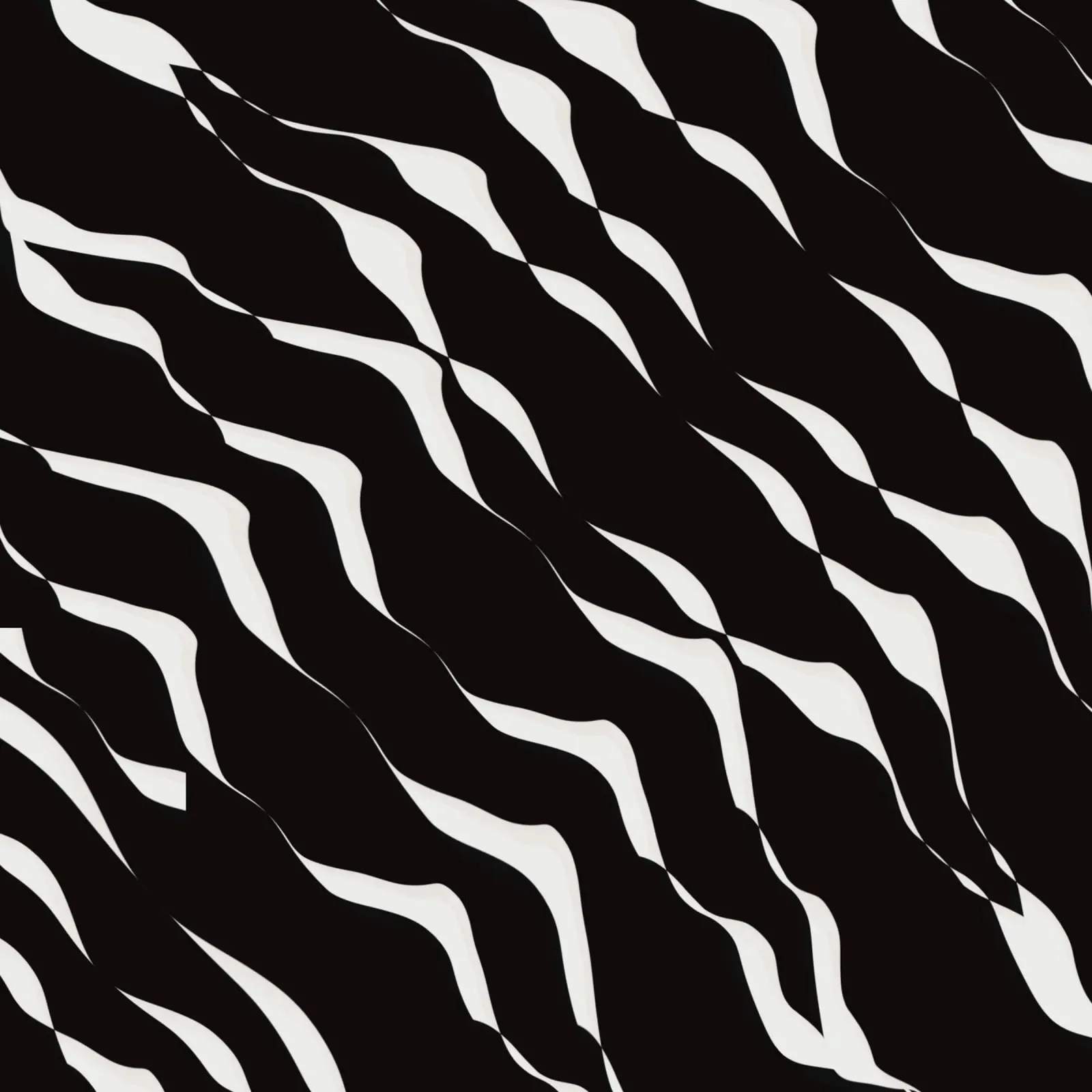 Waves pattern 06 canvas by Little Dean