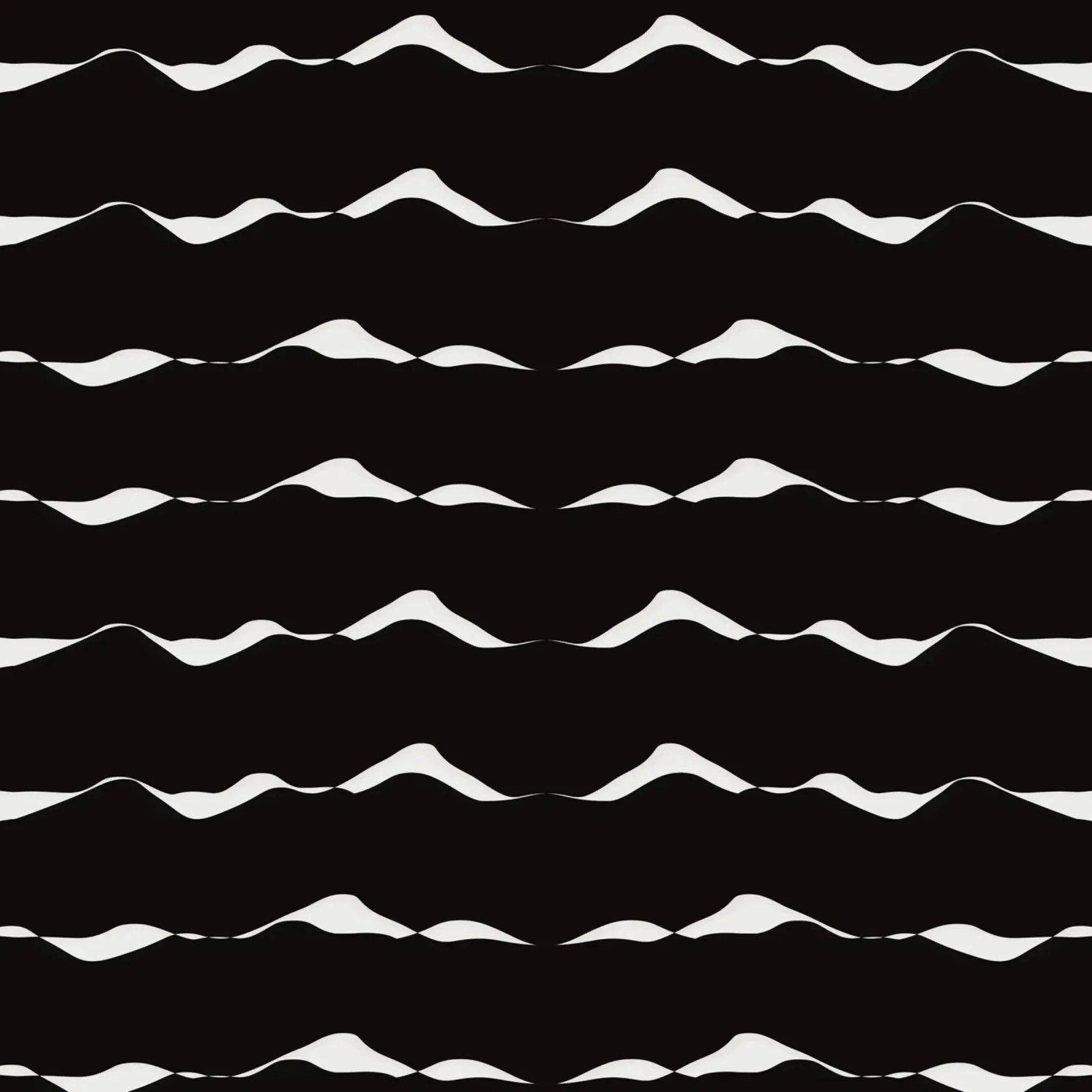 Waves pattern 08 canvas by Little Dean