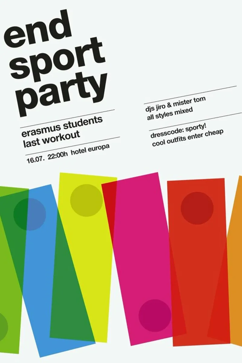 Endsport Party poster con telaio in alluminio da Stephan Kochs