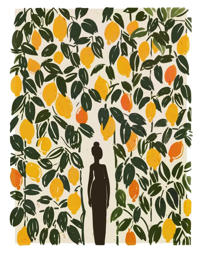 In My Lemon Garden alluminio dibond da treechild
