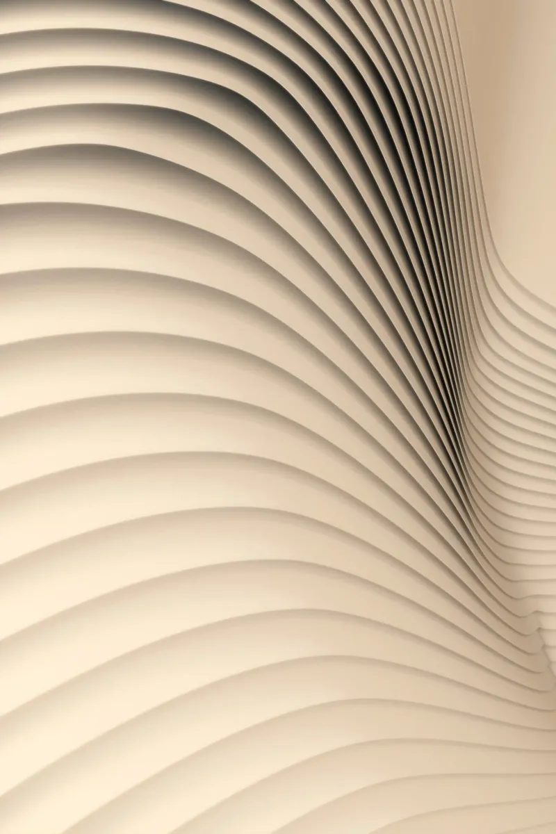forme astratte onde poster con telaio in plastica da Earthly Visions