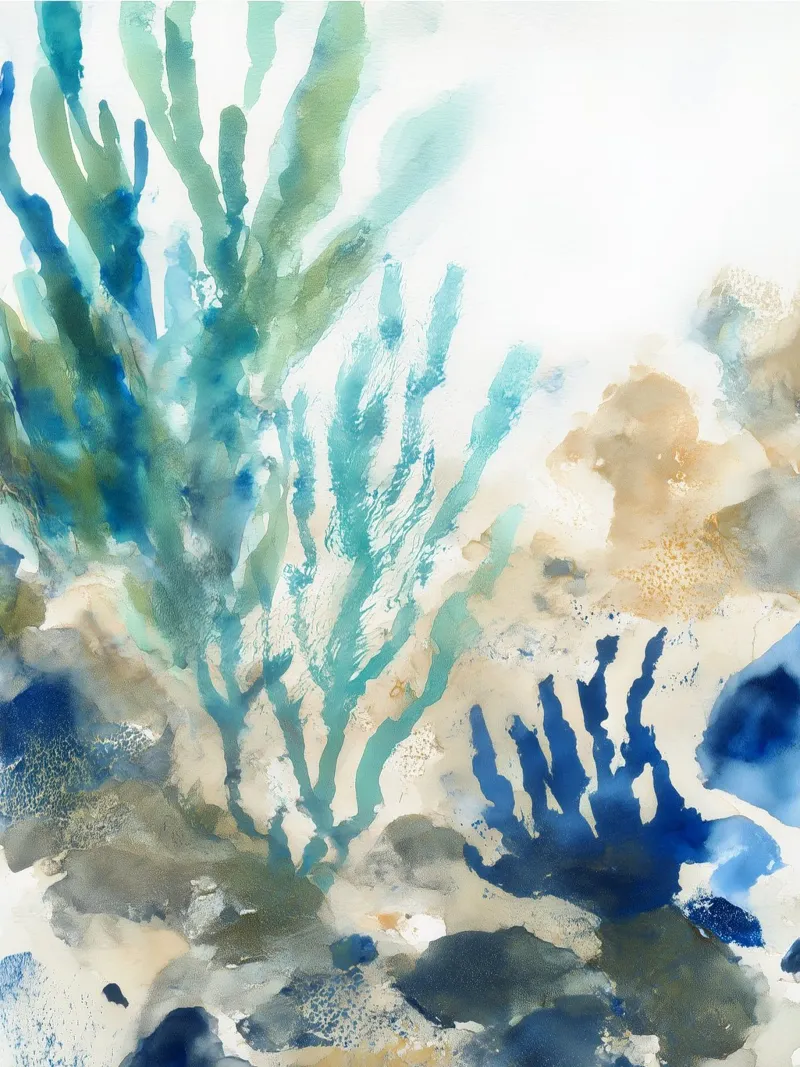 Shallow Seabed canvas by Matthias Keller Studio