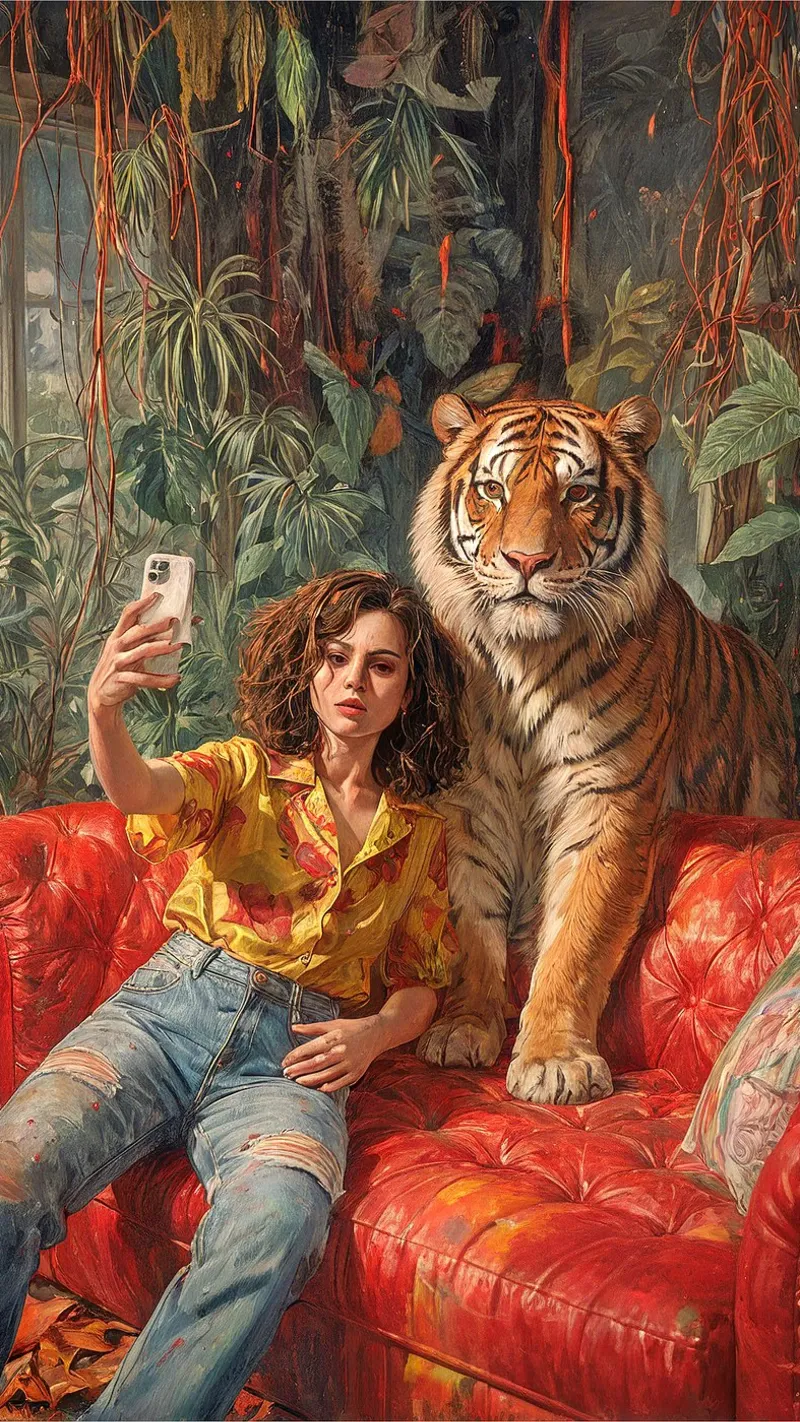 Sofa Safari poster con telaio in legno da Studio Sori
