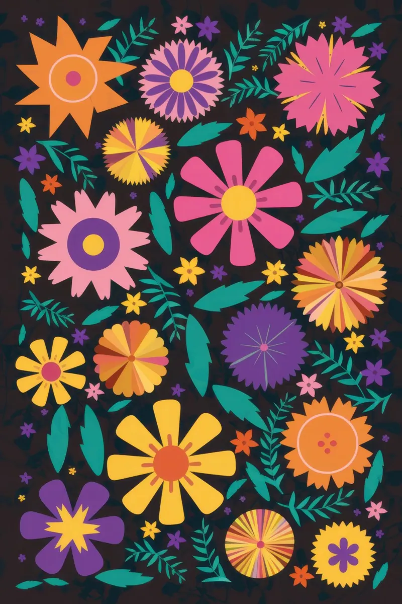 Giardino popolare di mezzanotte poster da Scaller Stars